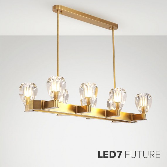 Loft Industry Modern - Droplet Line Chandelier